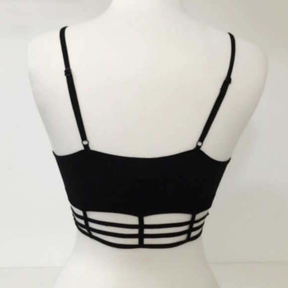 Black Caged Bralette - Picture 2 of 2