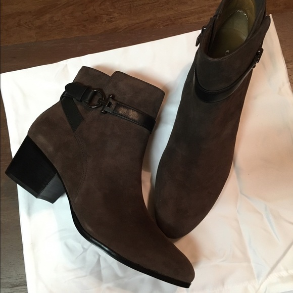 coach suede ankle boots