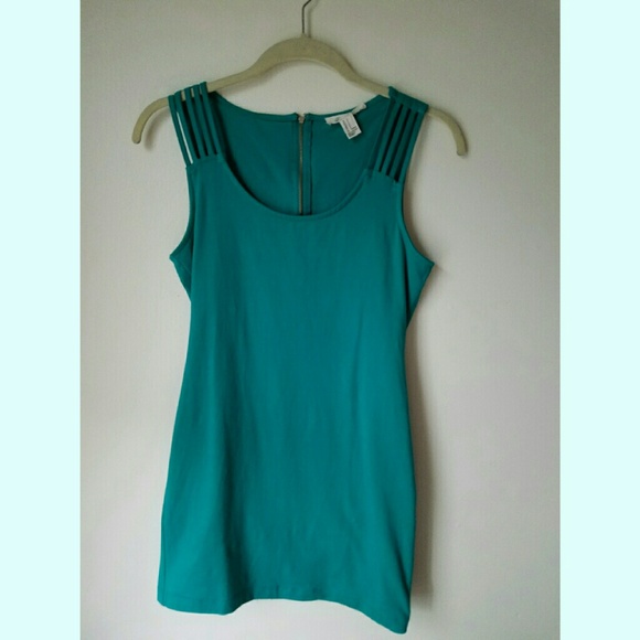 3 for $15 F21 Bodycon Teal Dress size small - Picture 5 of 7