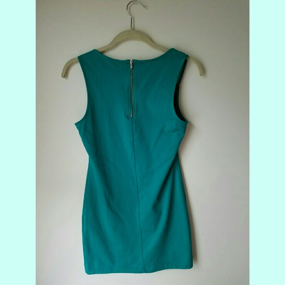 3 for $15 F21 Bodycon Teal Dress size small - Picture 6 of 7