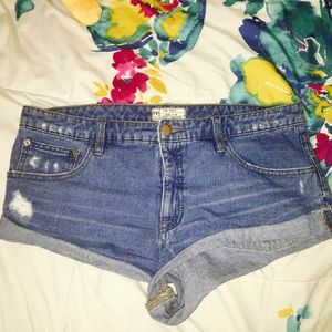Free People Jean Shorts