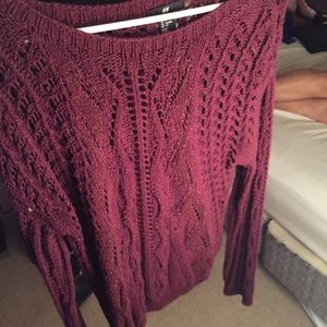 Maroon Baggy Sweater