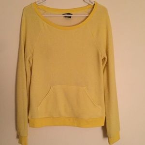 Yellow Off the Shoulder Oakley Sweater