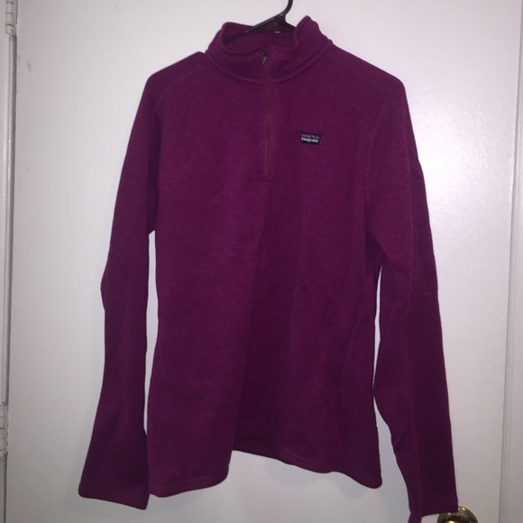Plum Patagonia better sweater 1/4 zip