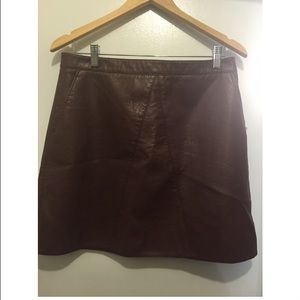 Zara Leather Skirt
