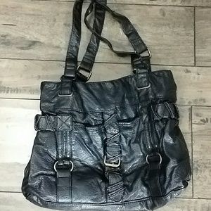 Leather looking converse purse