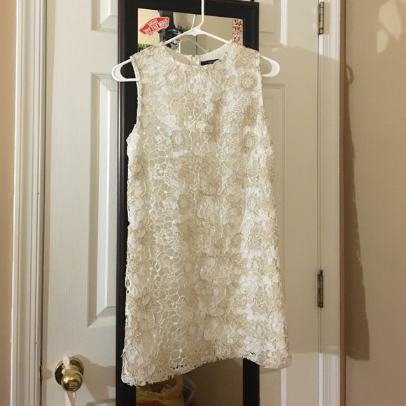 Gold/white lace dress from Forever21 - Picture 1 of 4