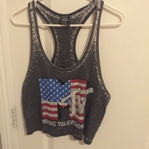 American flag MTV tank top