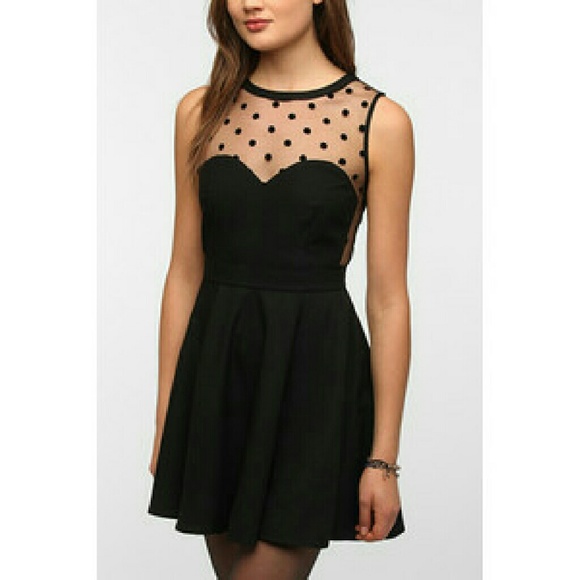 Coincidence and Chance Polka Dot Mesh Dress XS