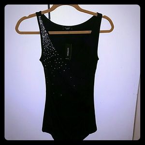 Express Rhinestone Tank NWT