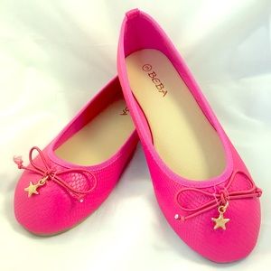 GNew Girls Pink Shoes Size 1 Youth