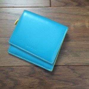 Lodis mini wallet (blue and yellow)