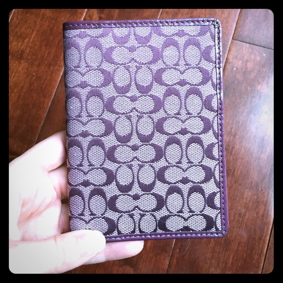 Coach passport holder