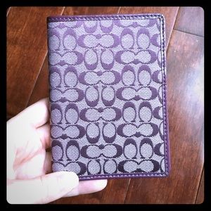 Coach passport holder