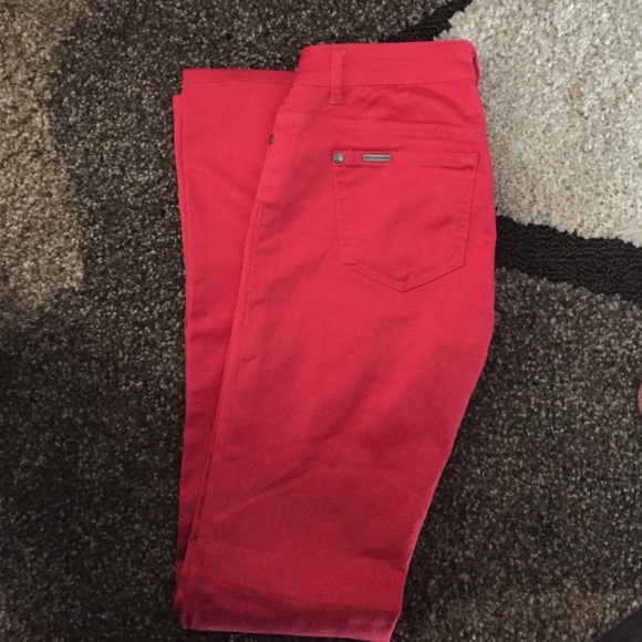 Celebrity pink low rise skinny