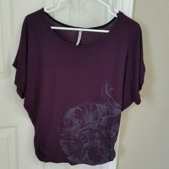 Purple dolman top - Picture 2 of 2