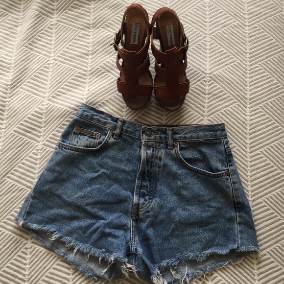 Calvin Klein Cutoff Jean Shorts