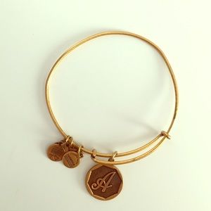 "A" initial Alex and Ani Bracelet