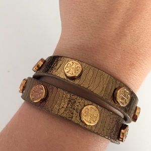 Tory Burch gold wrap bracelet