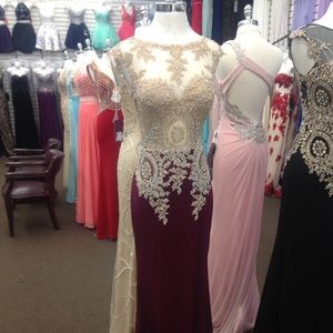Burgundy Prom Dress