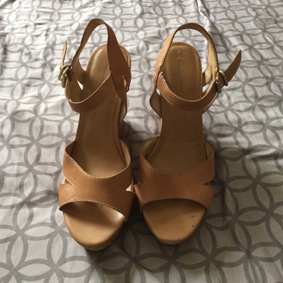Wedge Tan Sandals