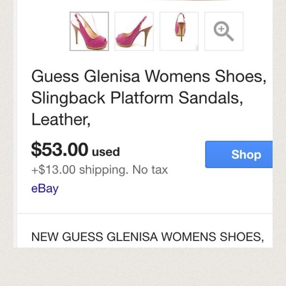 Guess pink suede sandals - Picture 2 of 4