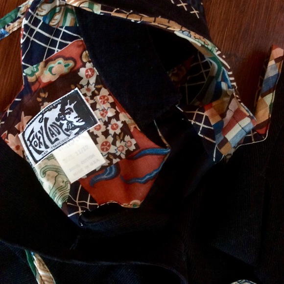 *SOLD* Vintage Foxy Lady Corduroy Button-Back Midi - Picture 4 of 4