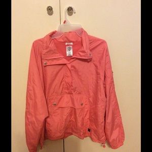 Coral Pull Over Wind Breaker jacket!