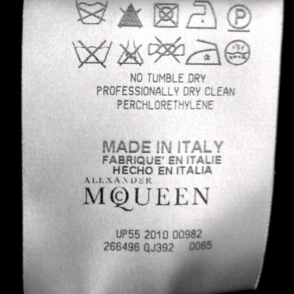 SOLD-Alexander McQueen butterfly print dress 2011 - Picture 4 of 4