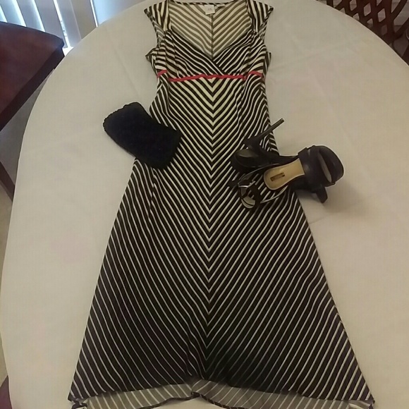 Black and white vintage 100% silk Armani Exchange