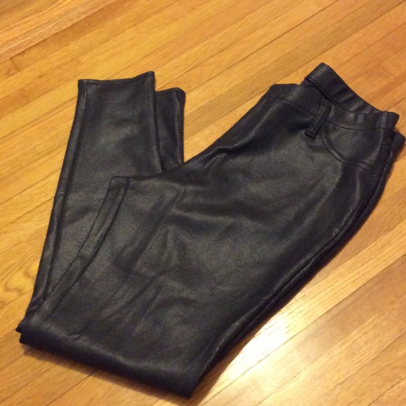 Faux leather leggings!