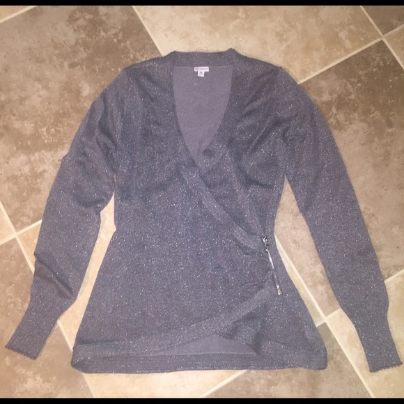 Grey sparkly GUESS sweater