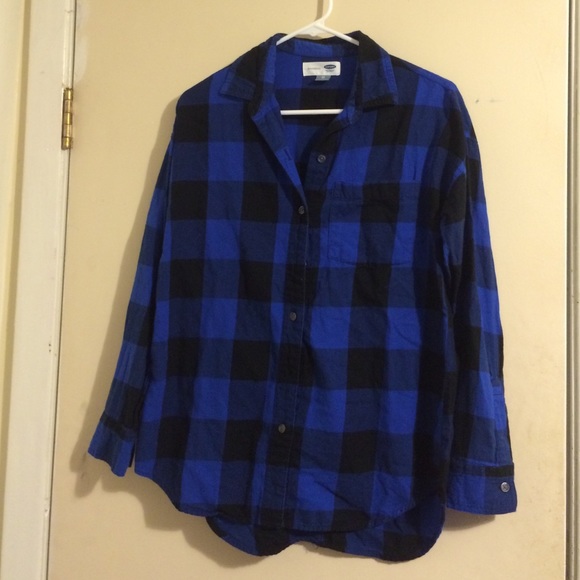 Plaid "boyfriend" style flannel button down