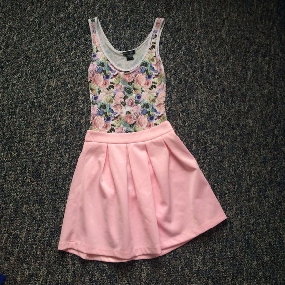 Tobi body suit and skater skirt set
