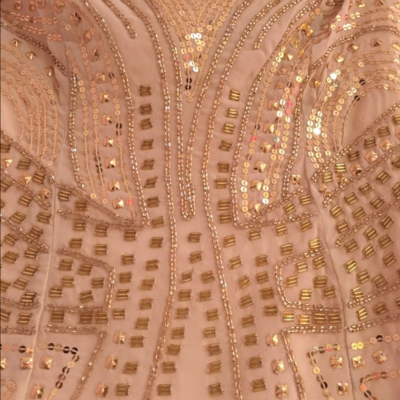 H&M Sequined Nude Cocktail Dress