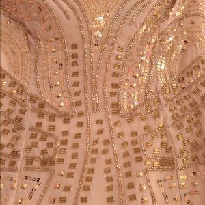 H&M Sequined Nude Cocktail Dress