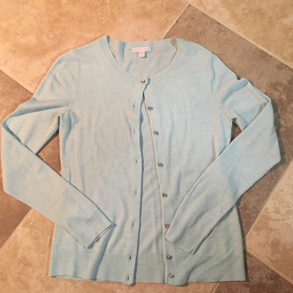 New York & Company mint green cardigan