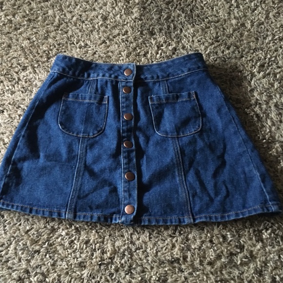 Brandy denim skirt