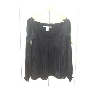 DVF black blouse