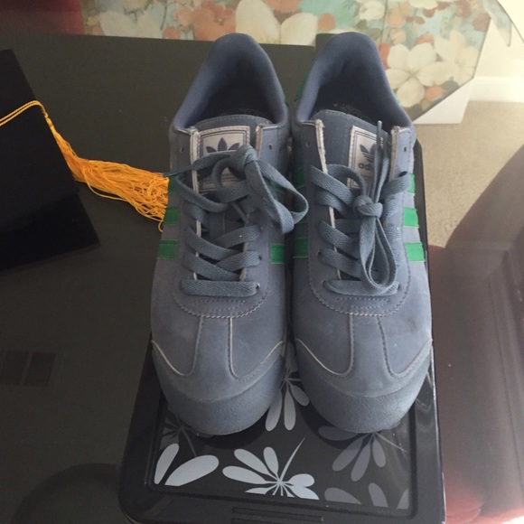 Adidas Green and Grayish/Blue Somas Sneakers