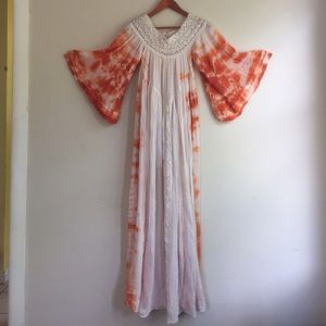 bohemian tie-dye maxi dress