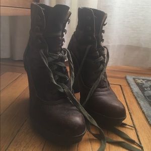 Brown leather Frye boots