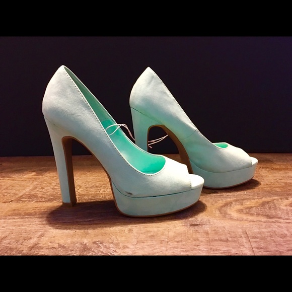 Light green platform shoes - Picture 2 of 3