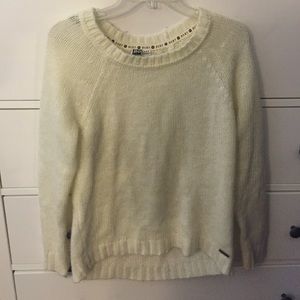 Shimmery off-white Roxy sweater