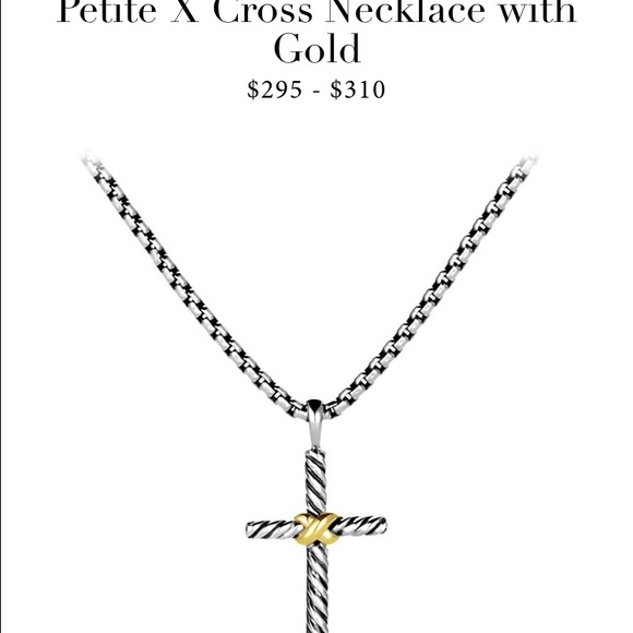 Authentic David Yuman cross necklace