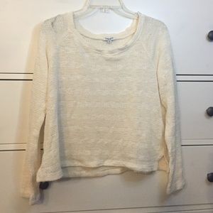 Off-white crop long-sleeve top