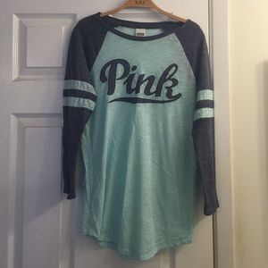Victoria's Secret PINK baseball Tee-Small