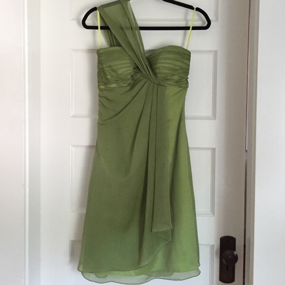 Green bridesmaid dress