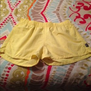 Yellow Patagonia "Baggies" Shorts