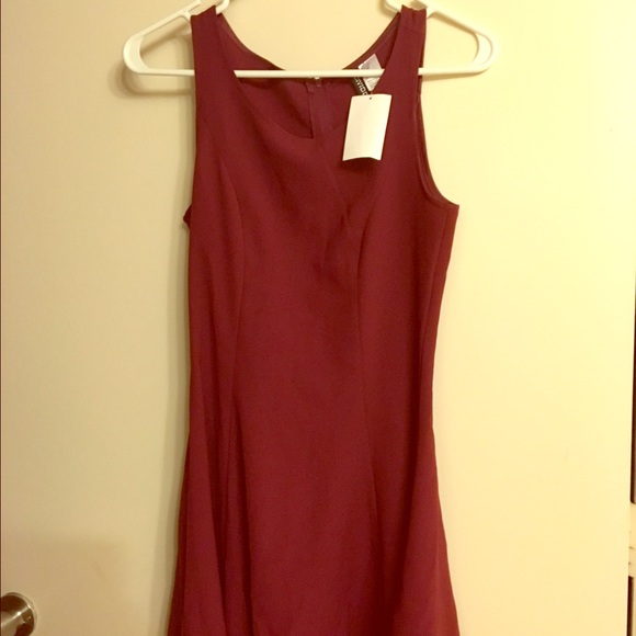 SOLD dark red short dress